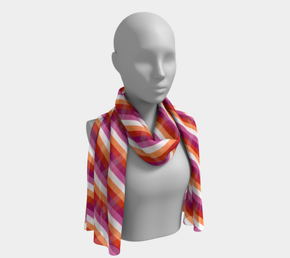 Lesbian - V1 Striped Long Scarf