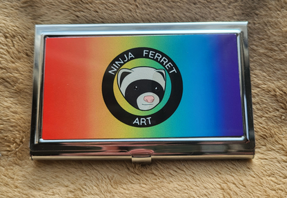 Rainbow Pride Flag Business Card Holder/Slim Wallet | Choose Your Flag | LGBTQIA2S+