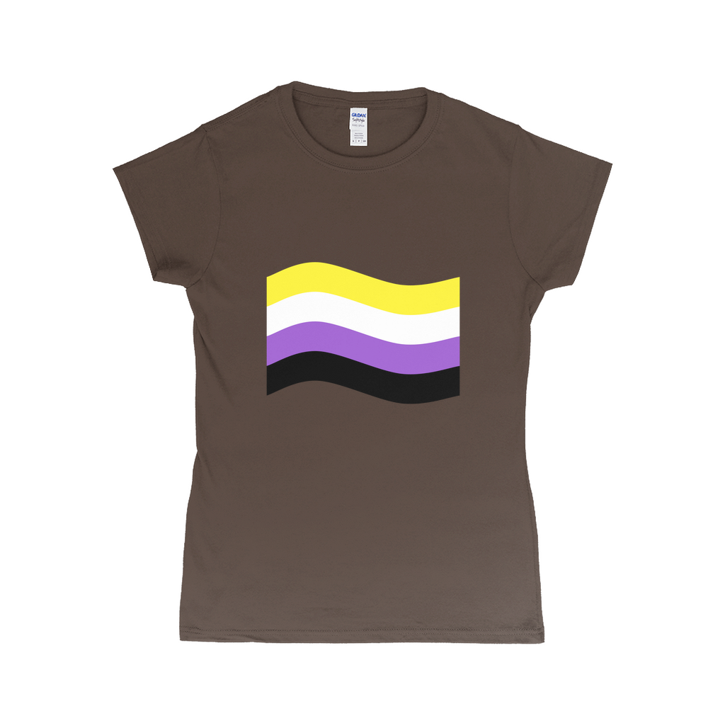 Gender Pride Flag Fitted Tshirt | Choose Your Flag | Gildan