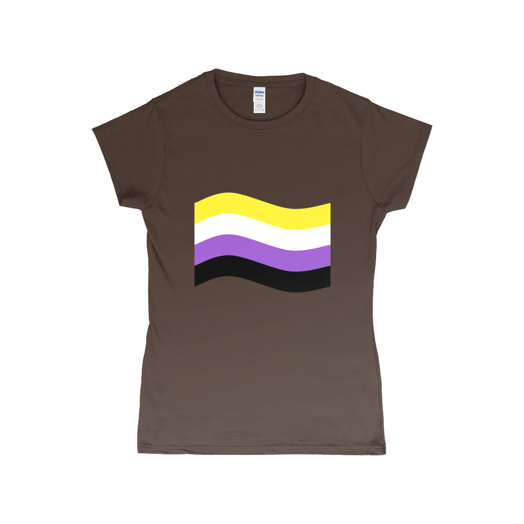 Gender Pride Flag Fitted Tshirt | Choose Your Flag | Gildan