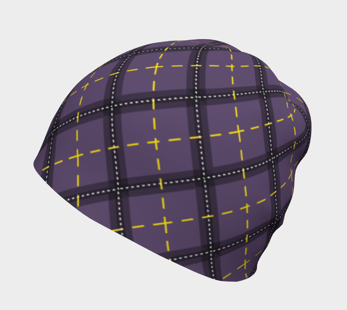 Nonbinary Dark Argyle Beanie