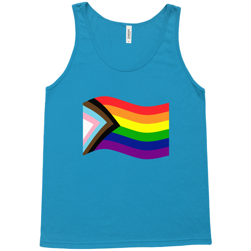 Rainbow Pride Flag Relaxed Fit Tank Tops | Choose Your Flag | Bella + Canvas