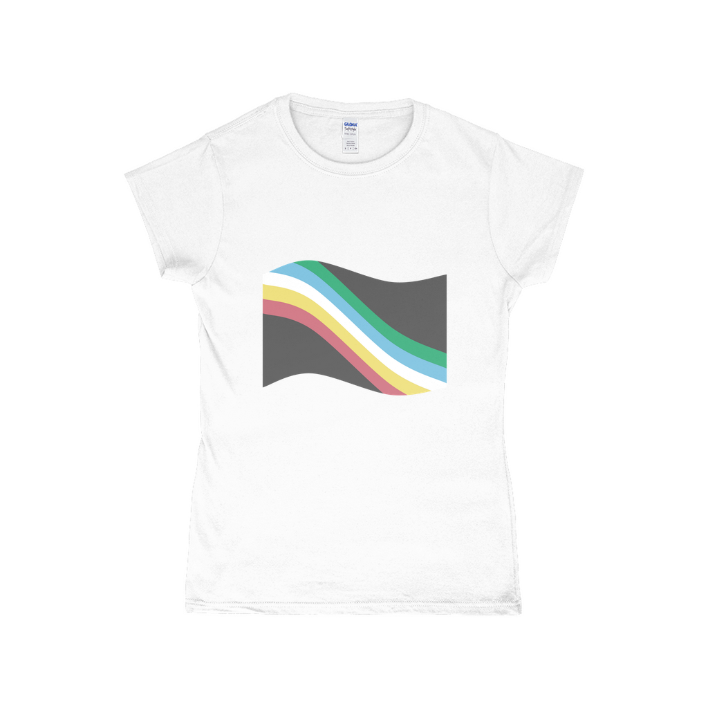 Disability and Neurodiversity Pride Flag Fitted Tshirt | Choose Your Flag | Gildan