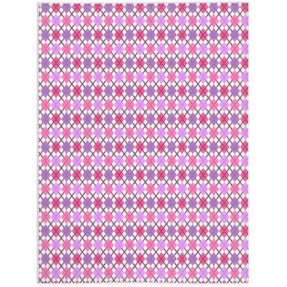 Lesbiennes - V2 Argyle Plaid Pride Minky Couvertures