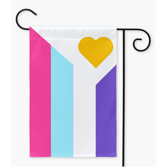 Polyamory Pride - V6 - Drapeaux multisexuels de cour et de jardin | Simple ou double face | 2 tailles