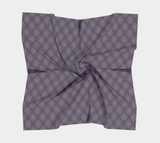 Foulard carré Argyle foncé non binaire