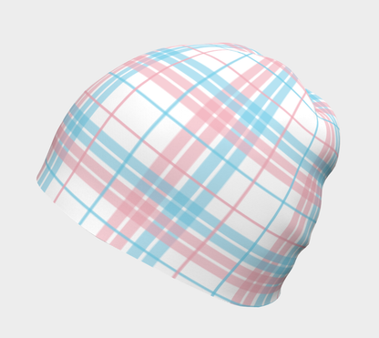 Transgender Plaid Beanie