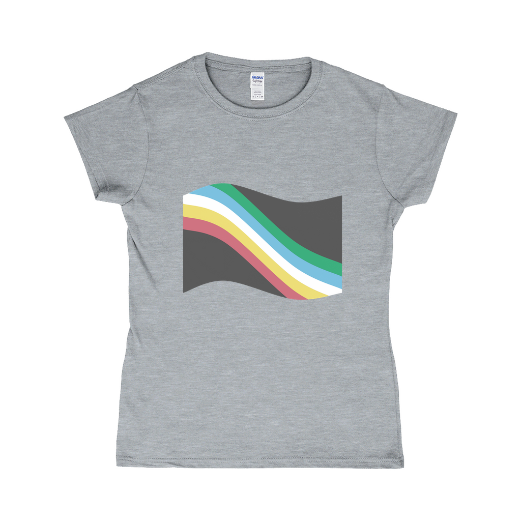 Disability and Neurodiversity Pride Flag Fitted Tshirt | Choose Your Flag | Gildan