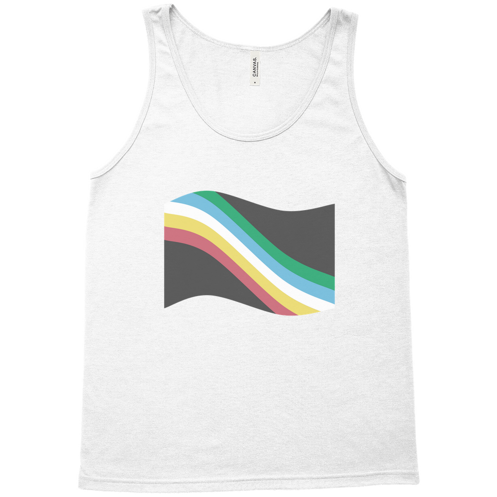 Disability and Neurodiversity Pride Flag Relaxed Fit Tank Tops | Choose Your Flag | Bella + Canvas