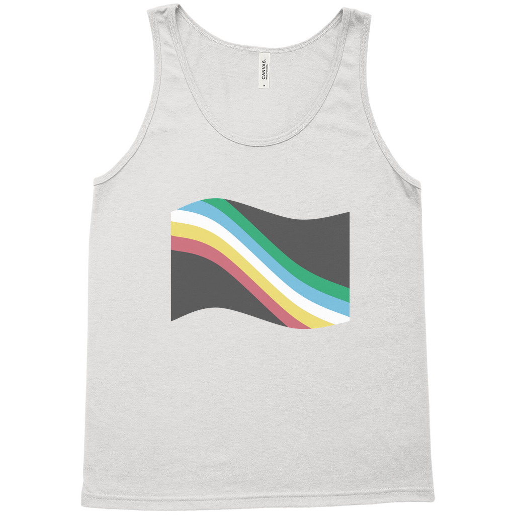 Disability and Neurodiversity Pride Flag Relaxed Fit Tank Tops | Choose Your Flag | Bella + Canvas