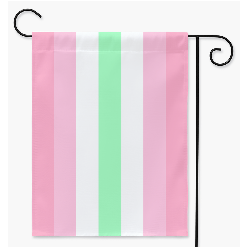 Pomoromantic Yard and Garden Flags | Single Or Double-Sided | 2 Sizes | Romantic and Sexual Orientations