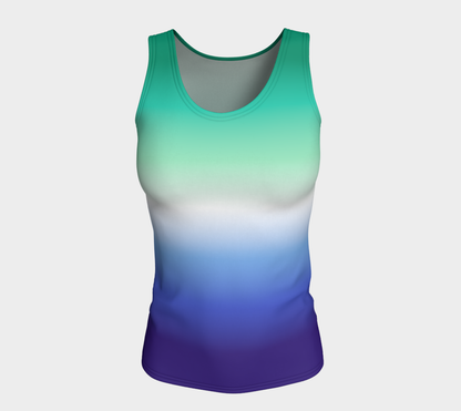 Gay Man (formerly Vincian - V2)  Gradient Fitted Tank (Long)