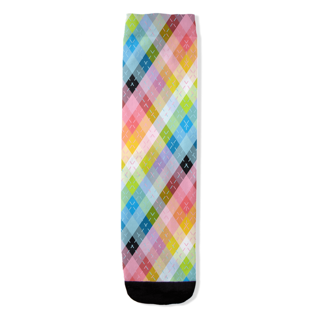 Queer Argyle Plaid All-Over Print Socks