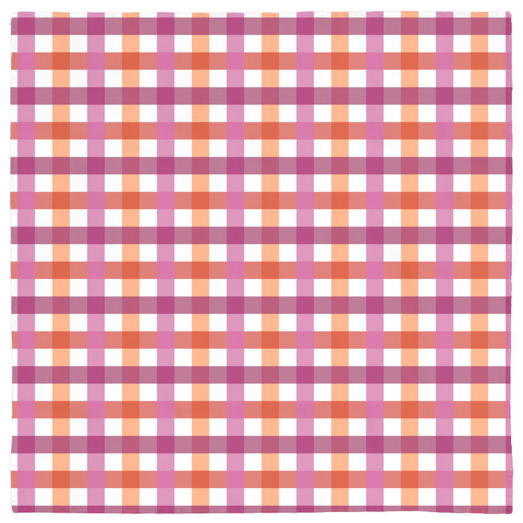 Lesbian - V1 Gingham Pride Bandana