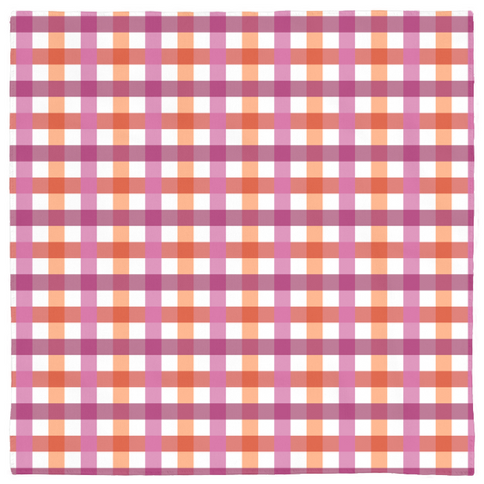 Lesbian - V1 Gingham Pride Bandana