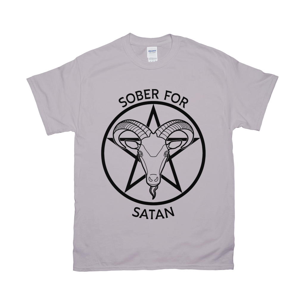 Sober for Satan Relaxed Fit Tshirt - LIGHT | Choose Your Colourway | Gildan