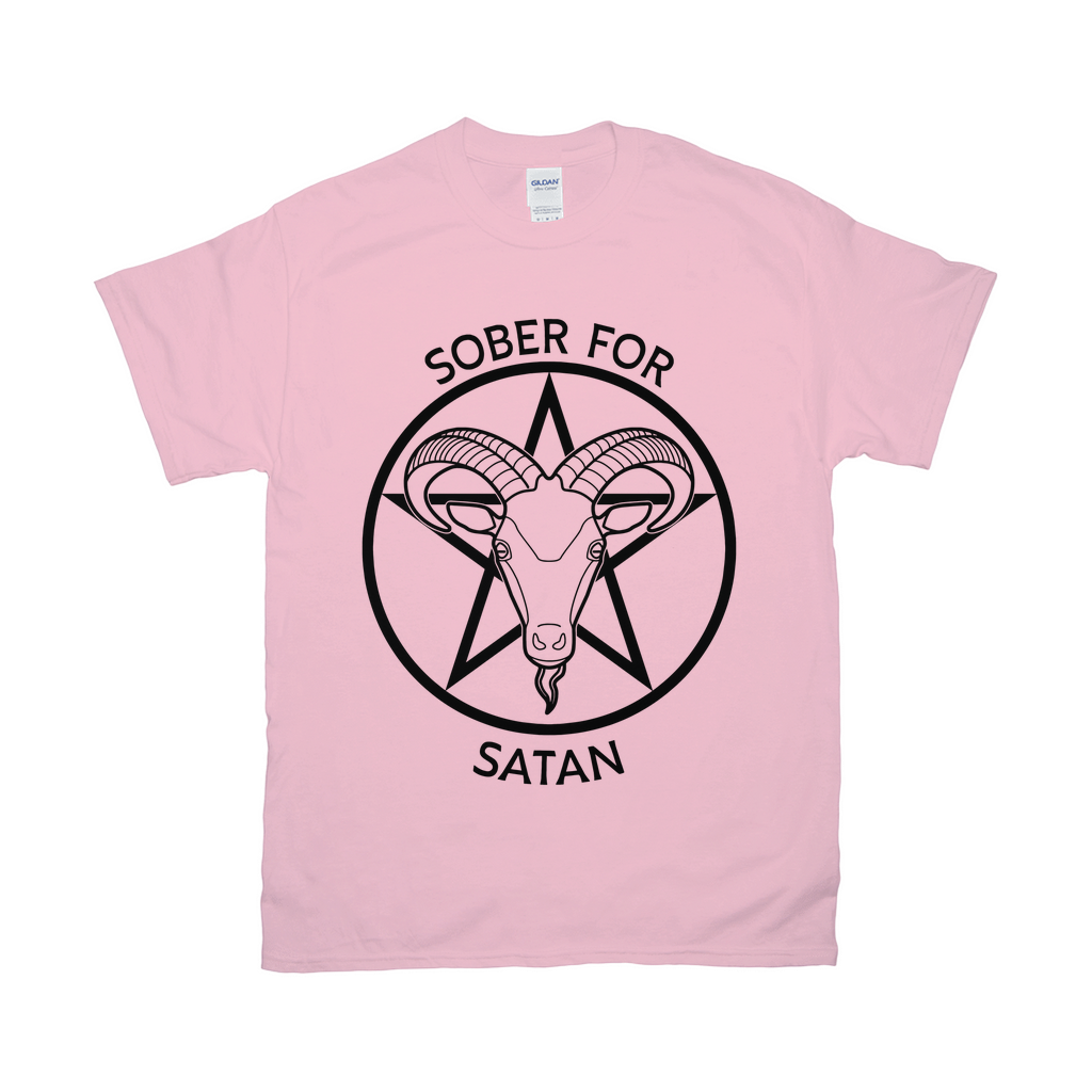 Sober for Satan Relaxed Fit Tshirt - LIGHT | Choose Your Colourway | Gildan