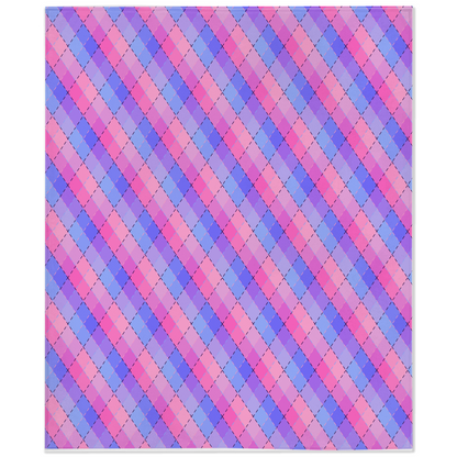 Couvertures Minky omnisexuelles Argyle Plaid Pride