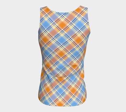 Pride Plaid/Argyle Fitted Tank | Longer Length | Choose Your Colourway