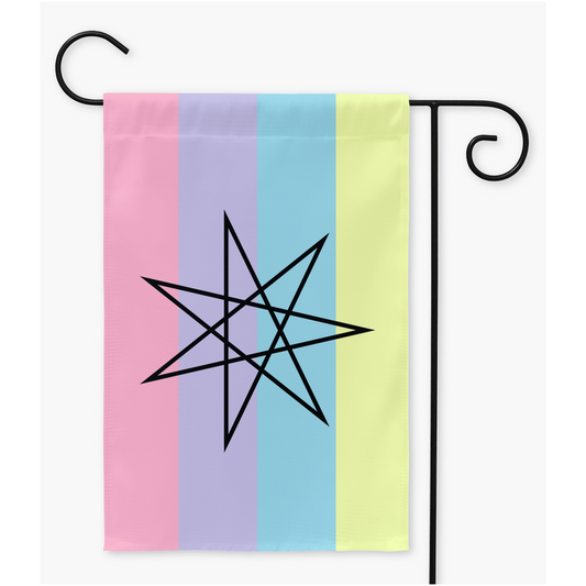 Kingender - V1 (Symbol) Pride Flags  | Single Or Double-Sided | 2 Sizes | Gender Identity and Presentation