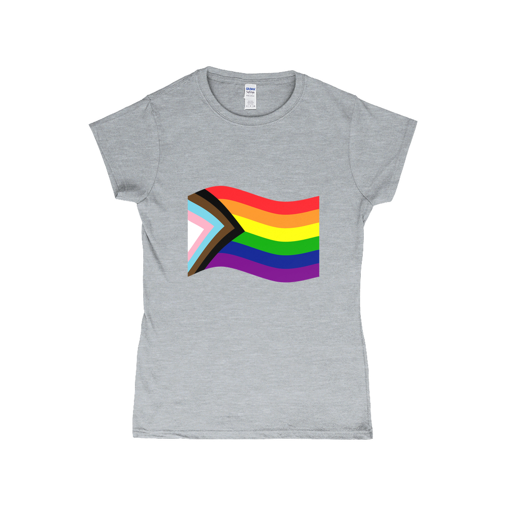 Rainbow Pride Flag Fitted Tshirt | Choose Your Flag | Gildan