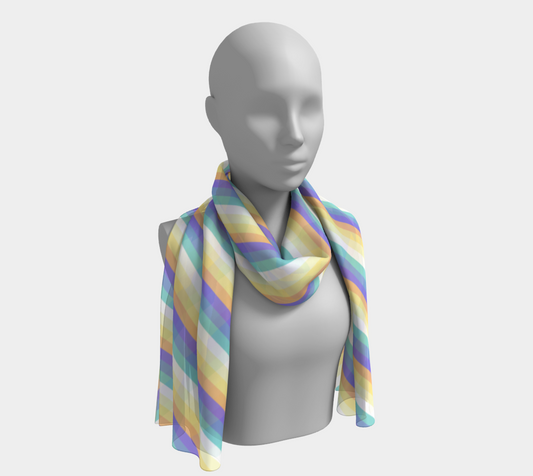 Genderfaun Striped Long Scarf