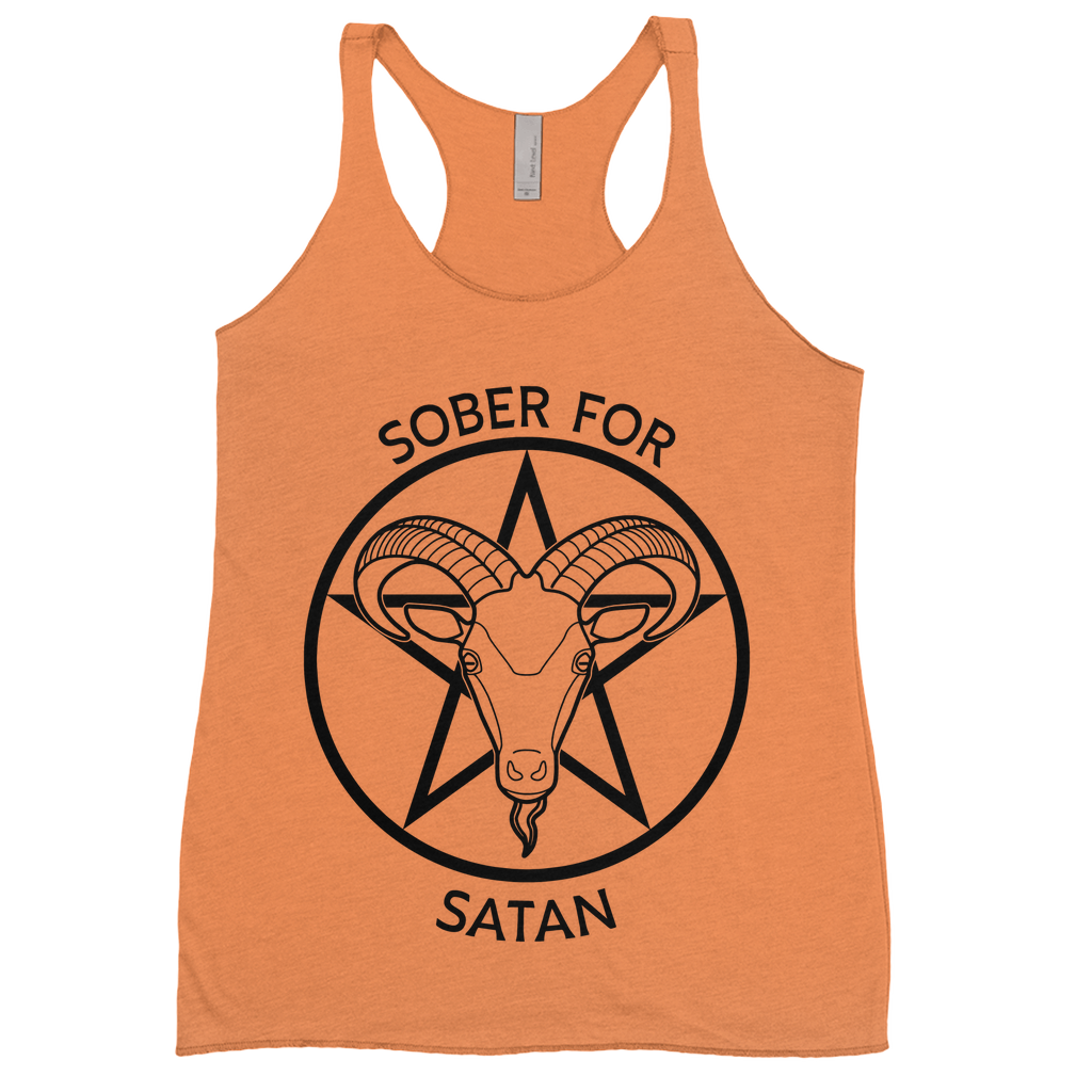 Sober for Satan Racerback Tank Top | Choose Your Colourway | Next Level