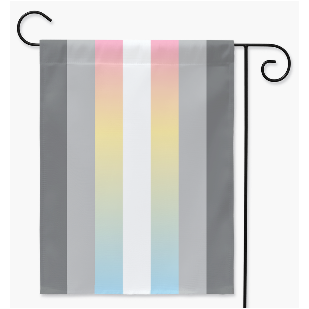 Demifluid Pride Yard and Garden Flags | Single Or Double-Sided | 2 Sizes | Gender Identity and Expression