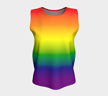 Rainbow Gradient Loose Tank (Long)