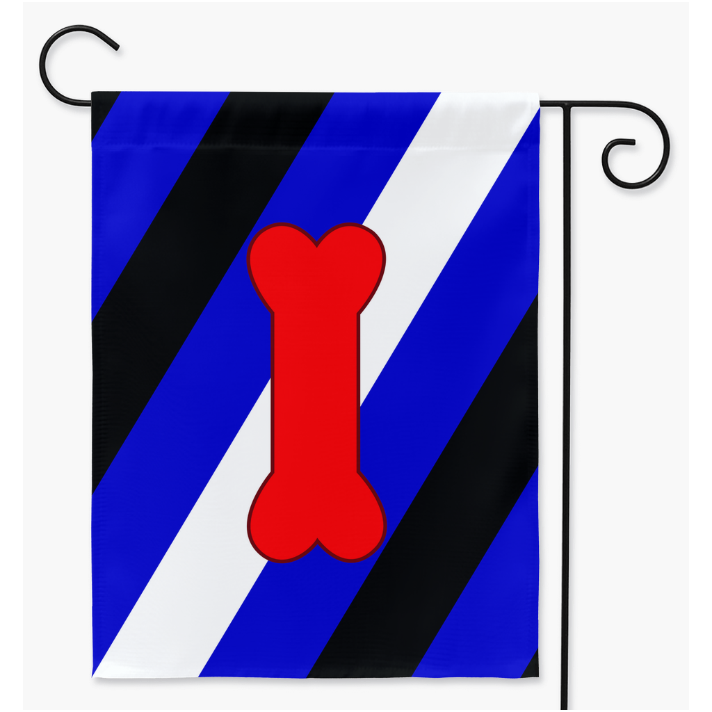 Puppy Play - V1 - Blue Yard and Garden Flags | Single Or Double-Sided | 2 Sizes