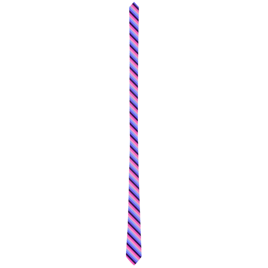 Omnisexual Striped Pride Patterned Neck Ties