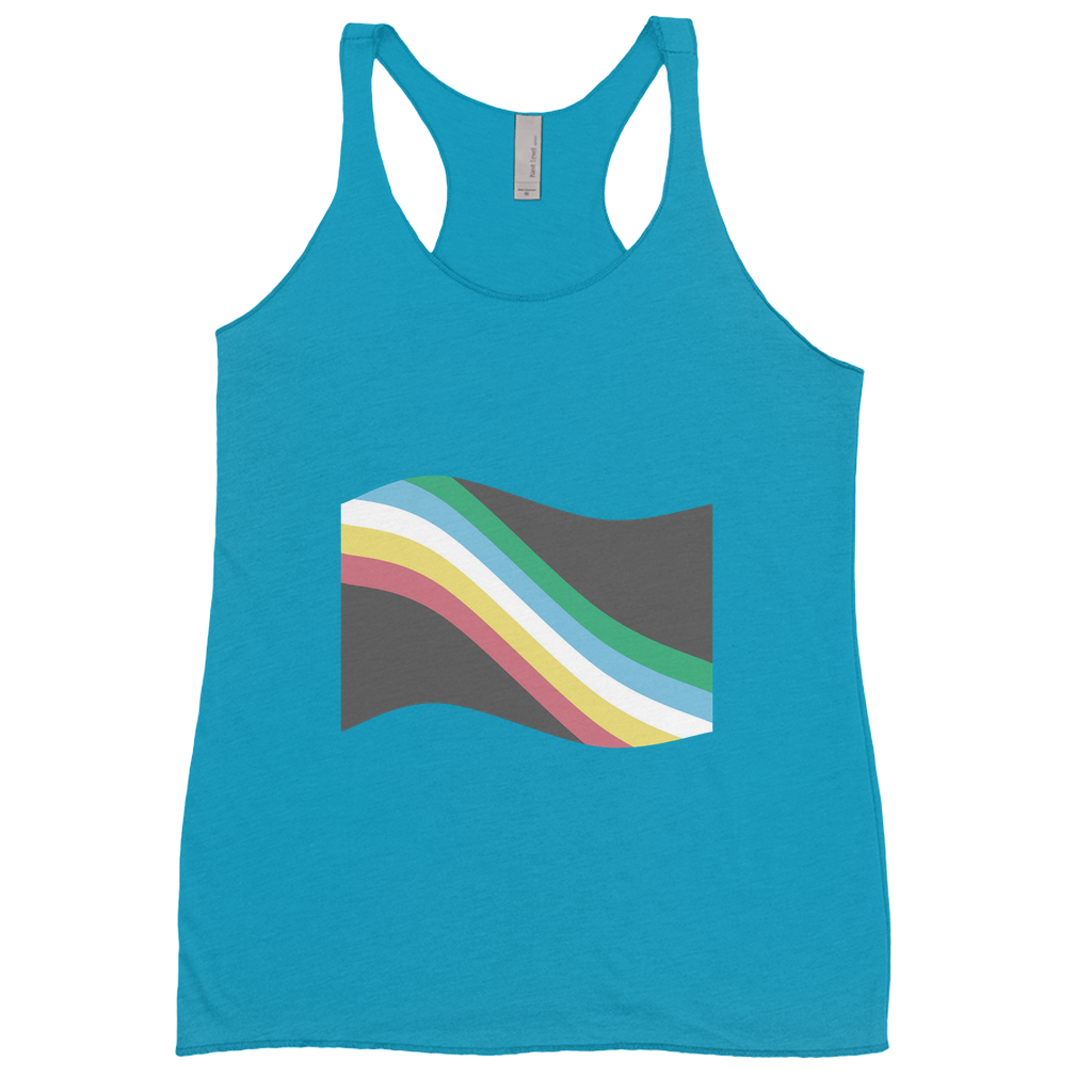 Disability and Neurodiversity Pride Flag Fitted Racerback Tank Tops | Choose Your Flag