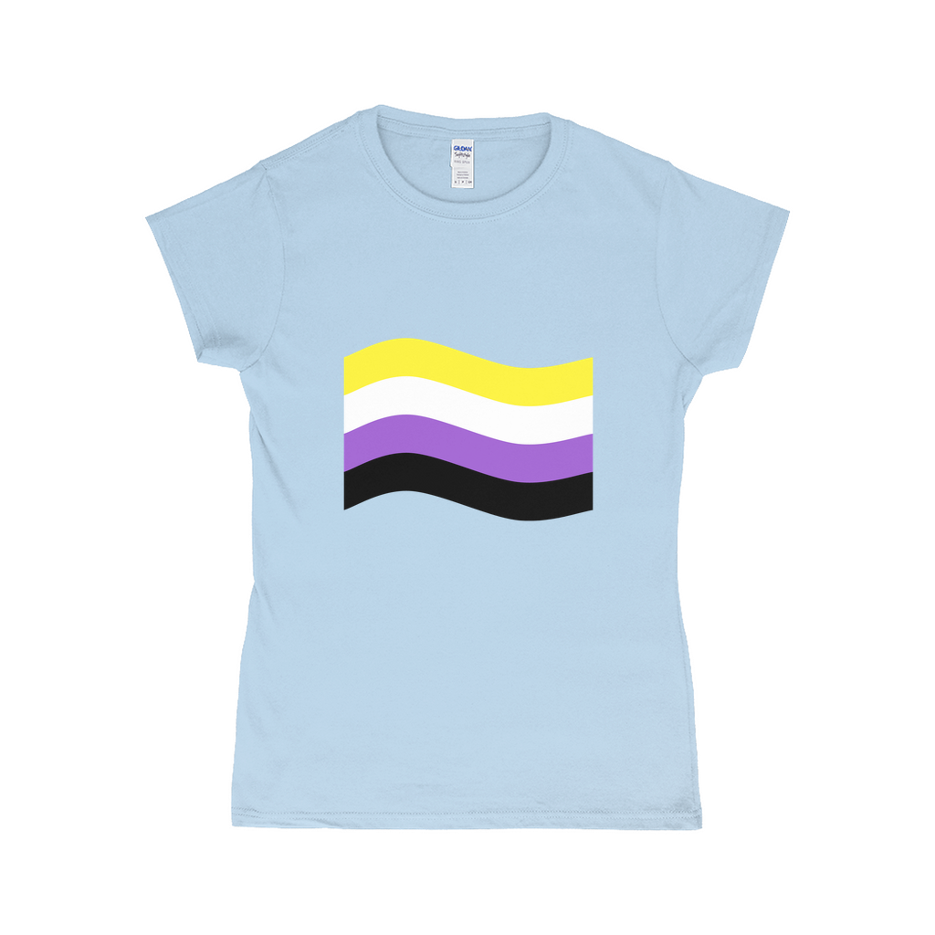 Gender Pride Flag Fitted Tshirt | Choose Your Flag | Gildan