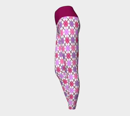 Lesbian - V2 Argyle Yoga Leggings