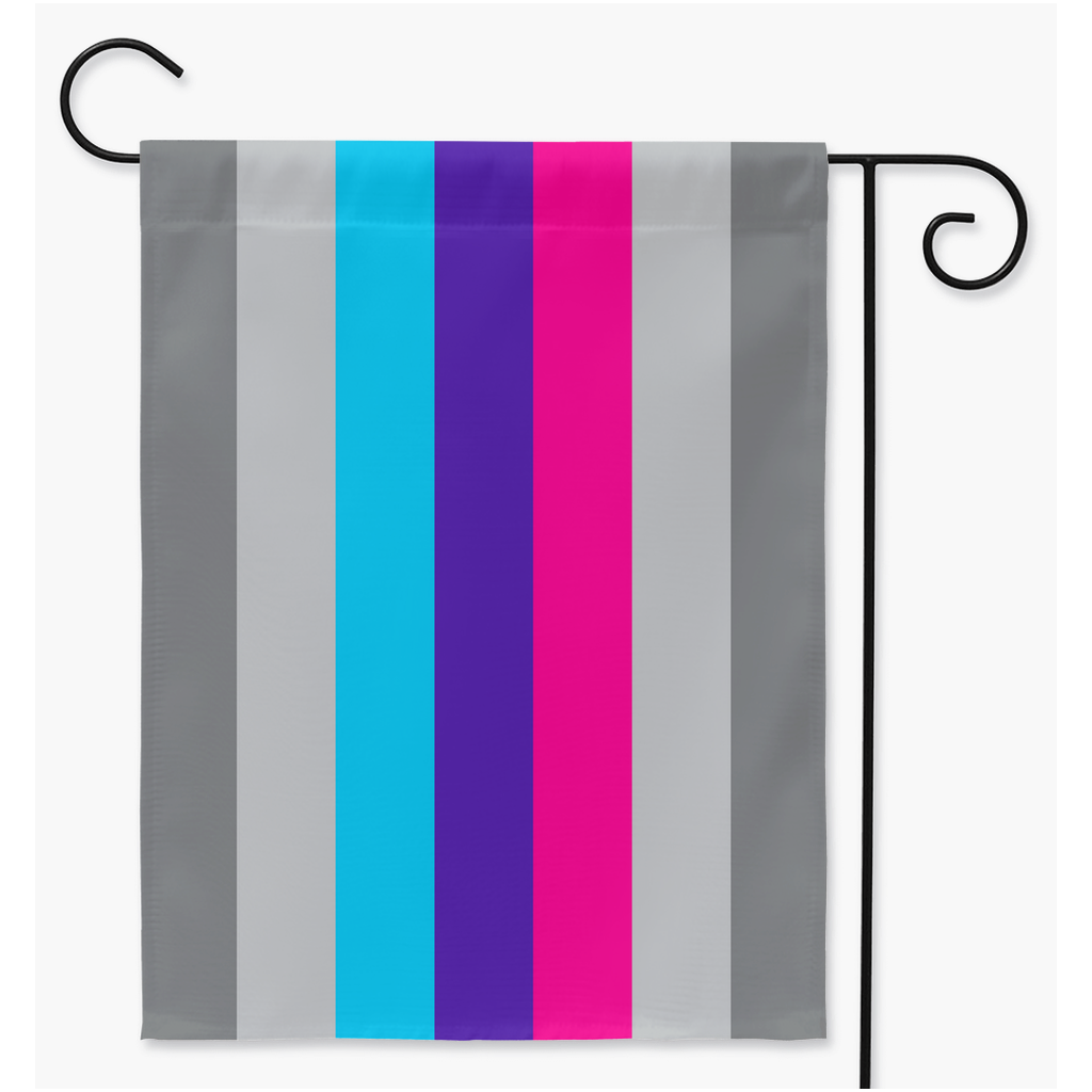 Demiandrogyne Pride Yard and Garden Flags | Single Or Double-Sided | 2 Sizes | Gender Identity and Expression