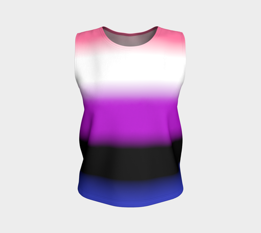 Genderfluid Gradient Loose Tank (Long)