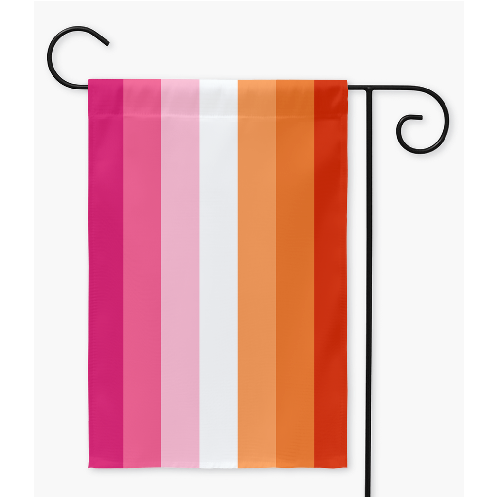 Lesbian - V3 Yard and Garden Flags | Single Or Double-Sided | 2 Sizes | Romantic and Sexual Orientations