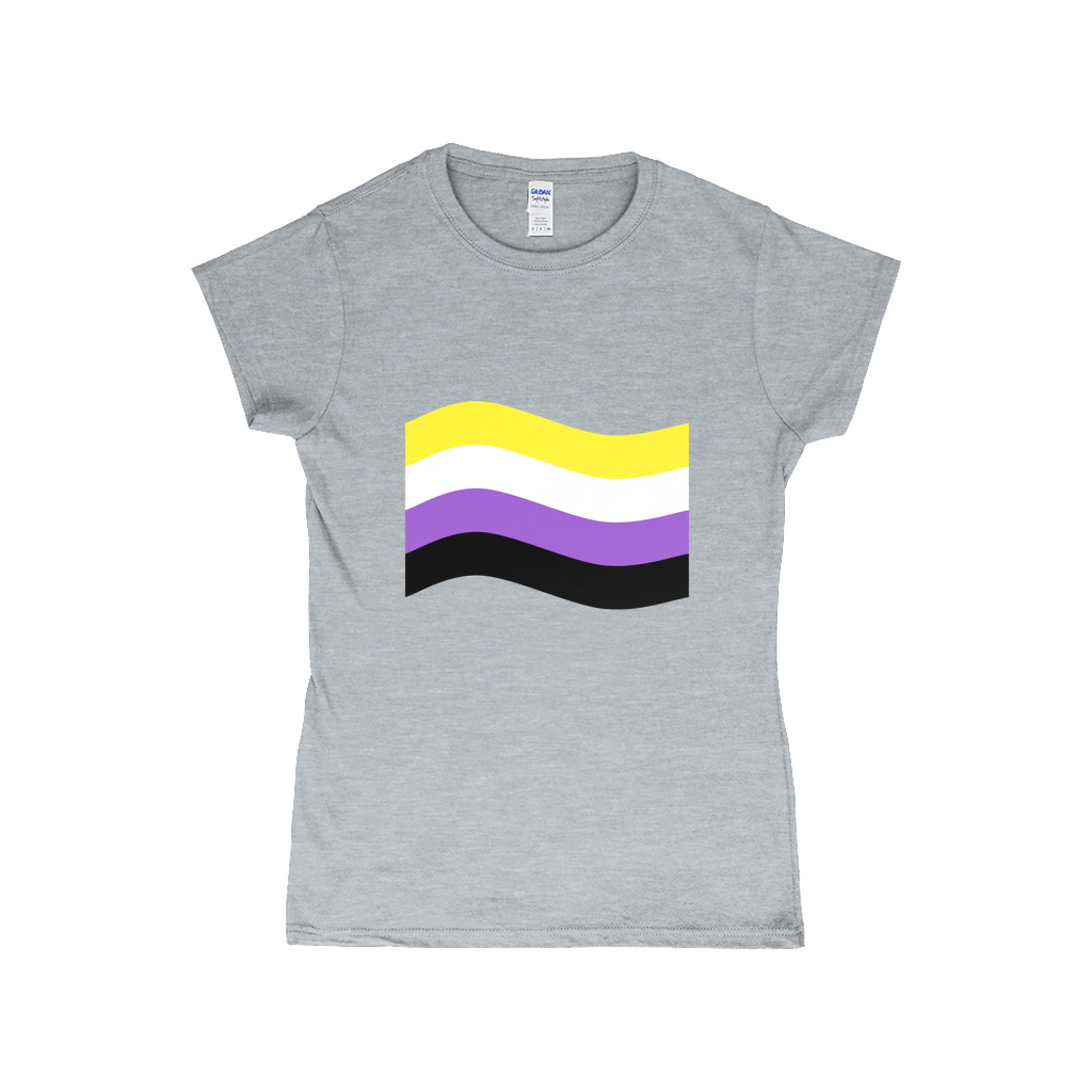 Gender Pride Flag Fitted Tshirt | Choose Your Flag | Gildan