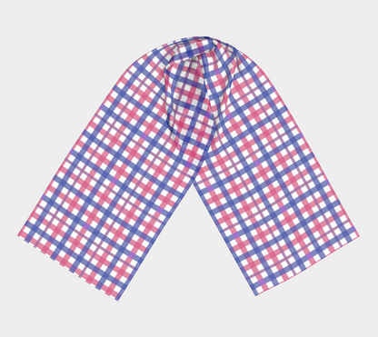 Bisexual Gingham Long Scarf