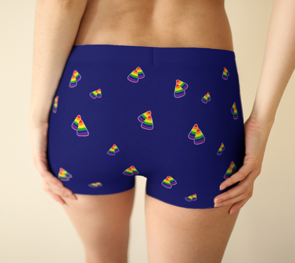 Rainbow and Blue Candy Corn  Boyshorts