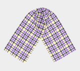 Nonbinary Gingham Plaid Long Scarf
