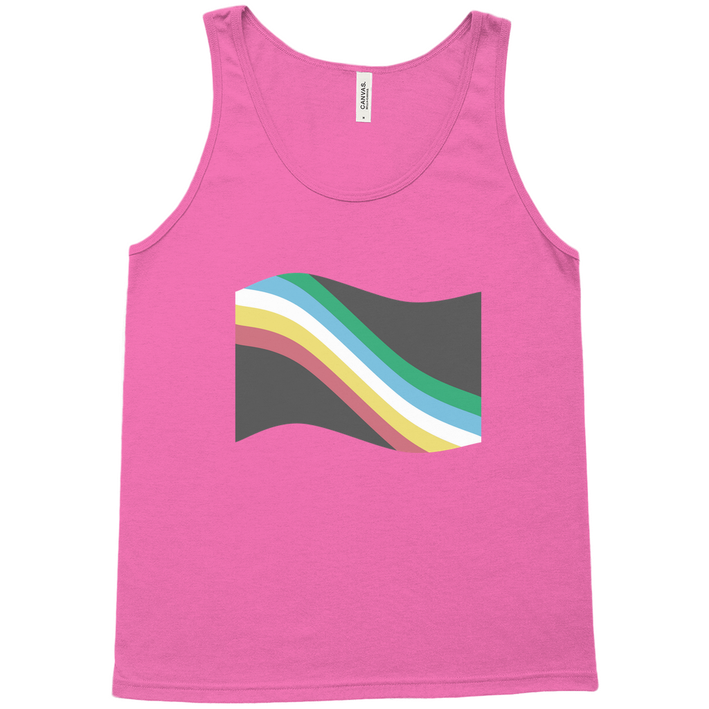 Disability and Neurodiversity Pride Flag Relaxed Fit Tank Tops | Choose Your Flag | Bella + Canvas