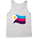 Polyamory Pride Flag Relaxed Fit Tank Tops | Choose Your Flag | Bella + Canvas