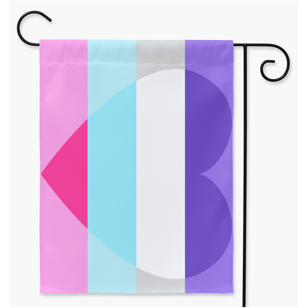 Multiromantic Yard and Garden Flags | Single Or Double-Sided | 2 Sizes | Romantic and Sexual Orientations