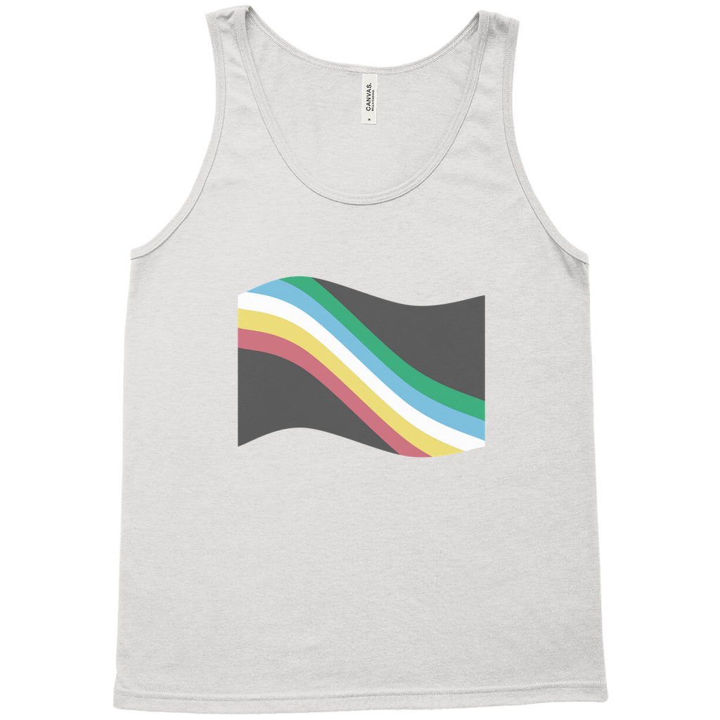 Disability and Neurodiversity Pride Flag Relaxed Fit Tank Tops | Choose Your Flag | Bella + Canvas