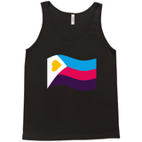 Polyamory Pride Flag Relaxed Fit Tank Tops | Choose Your Flag | Bella + Canvas