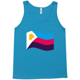 Polyamory Pride Flag Relaxed Fit Tank Tops | Choose Your Flag | Bella + Canvas