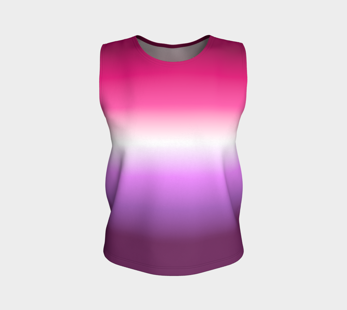 Lesbian - V2 Gradient Loose Tank (Long)