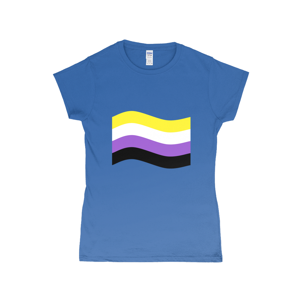 Gender Pride Flag Fitted Tshirt | Choose Your Flag | Gildan