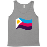 Polyamory Pride Flag Relaxed Fit Tank Tops | Choose Your Flag | Bella + Canvas